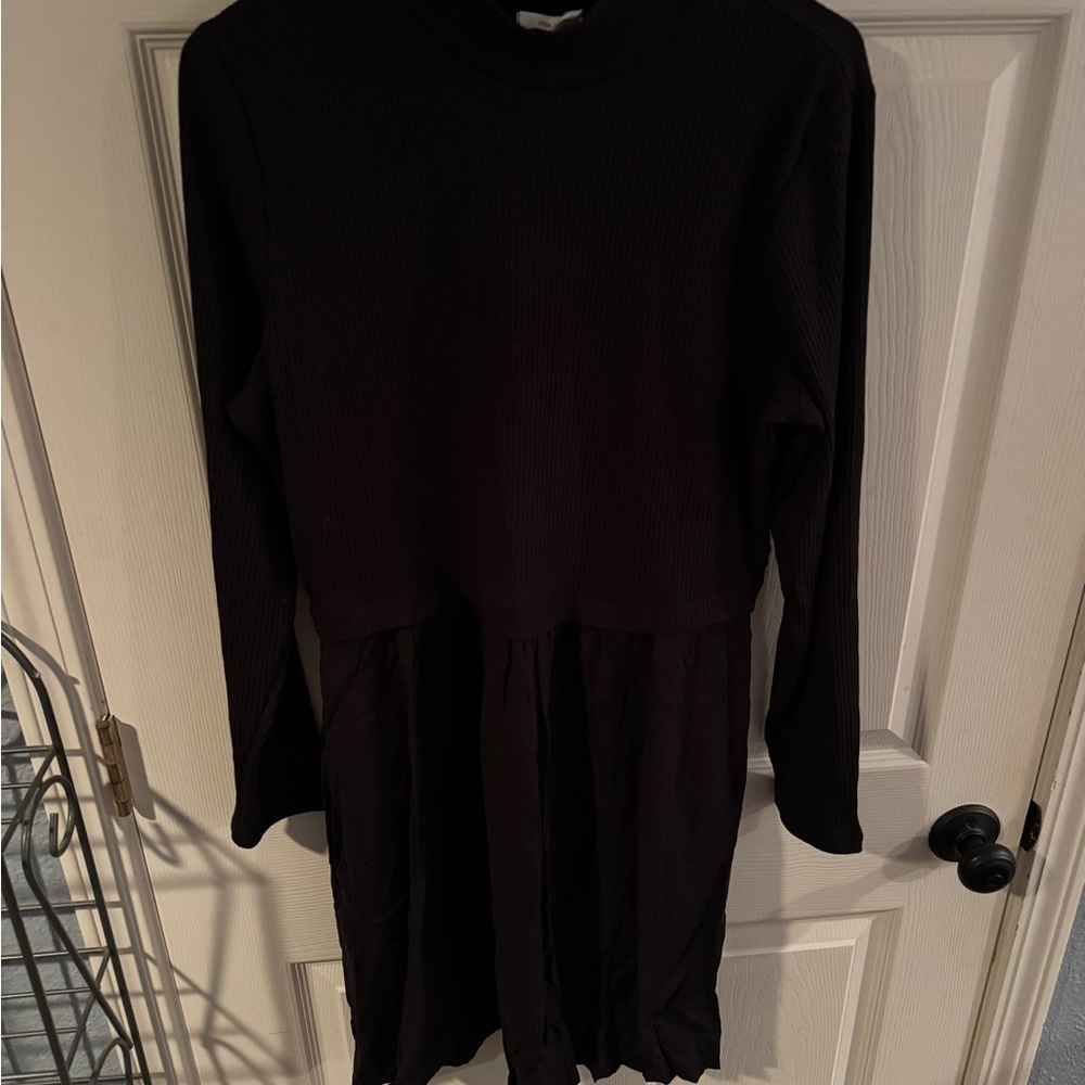 Maurices Black Long Sleeve Dress, Large (NWT)